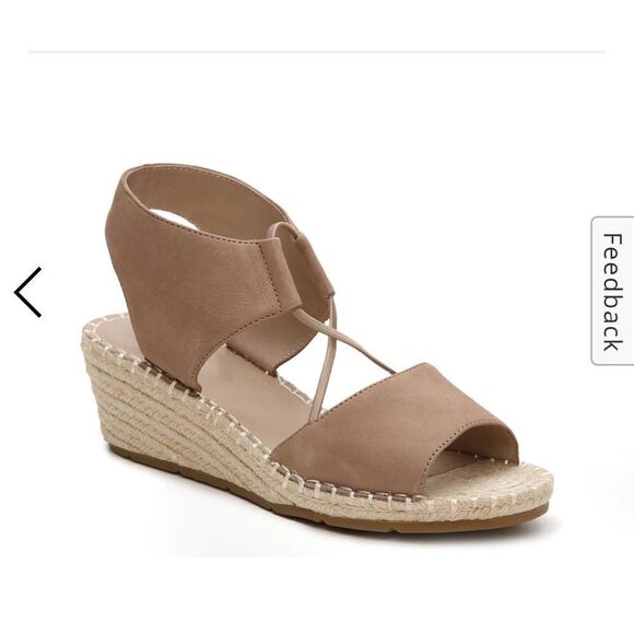 Eileen Fisher Whim Wedge Tan Sandal Wedges Size 6.5 - Picture 1 of 10